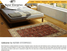 Tablet Screenshot of kumarcarpets.com
